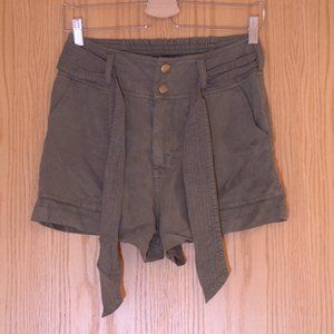 A&F High Rise Belted Shorts